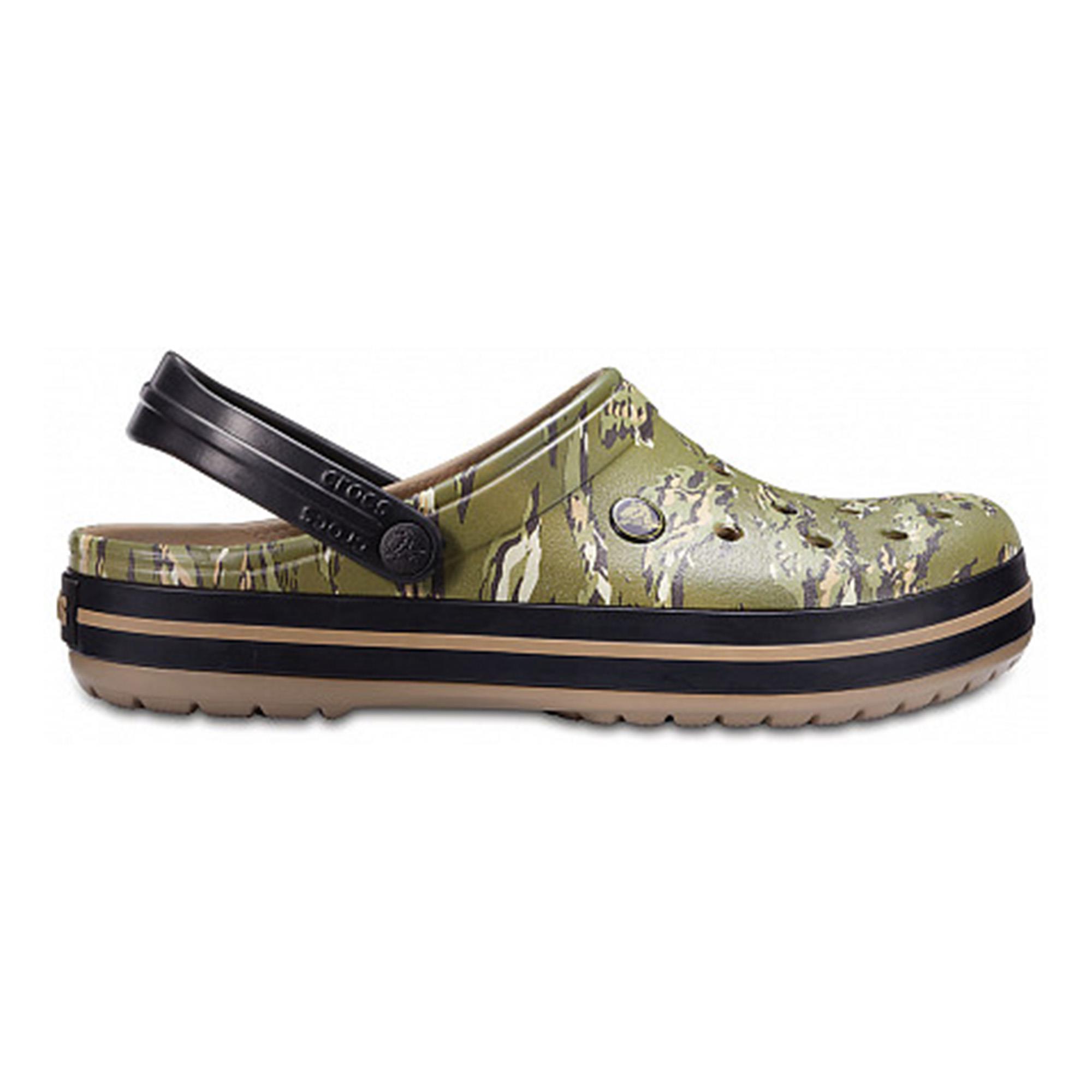 Crocband Graphic Clog Crocs, размер 39-40, цвет зеленый