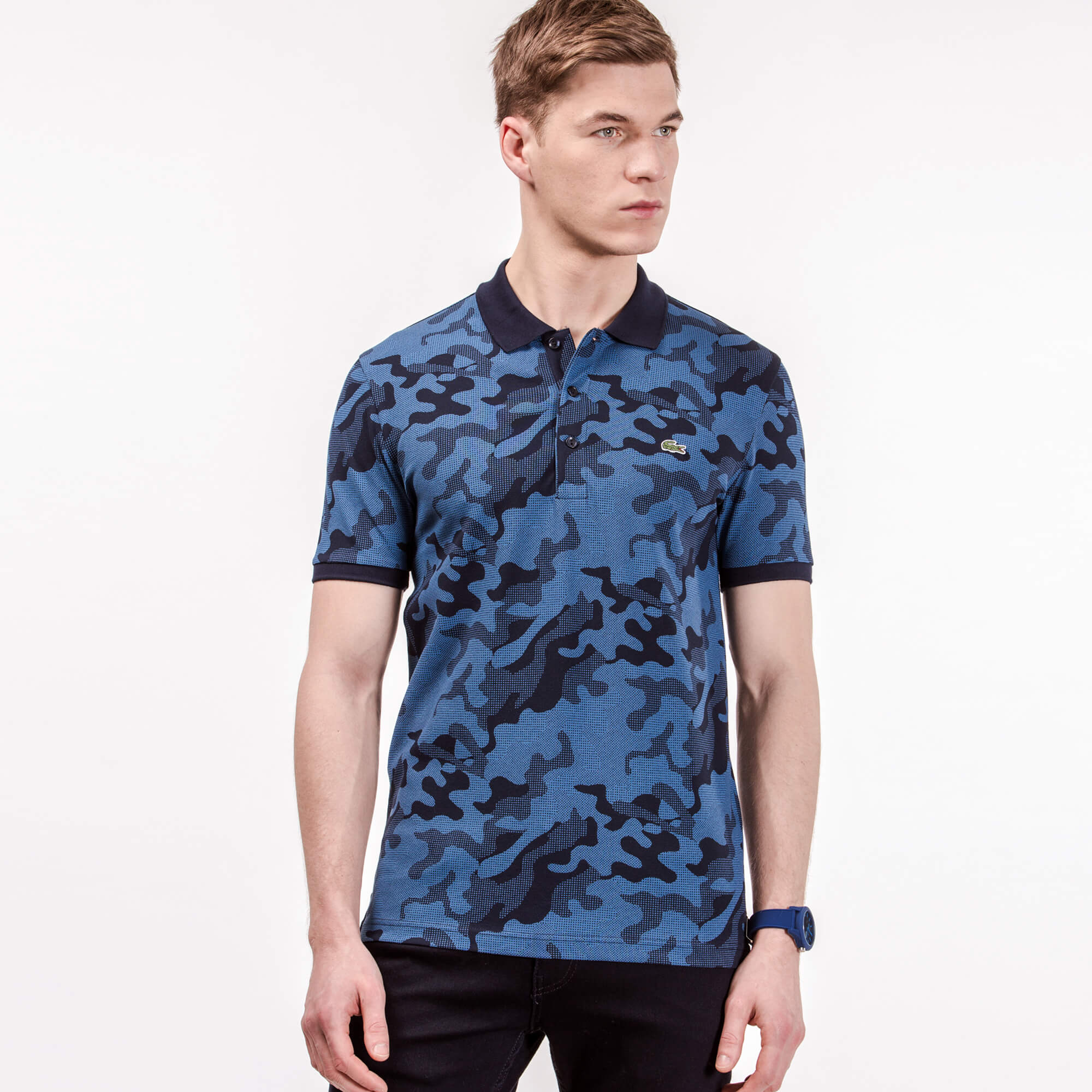 

Поло Lacoste, Черный