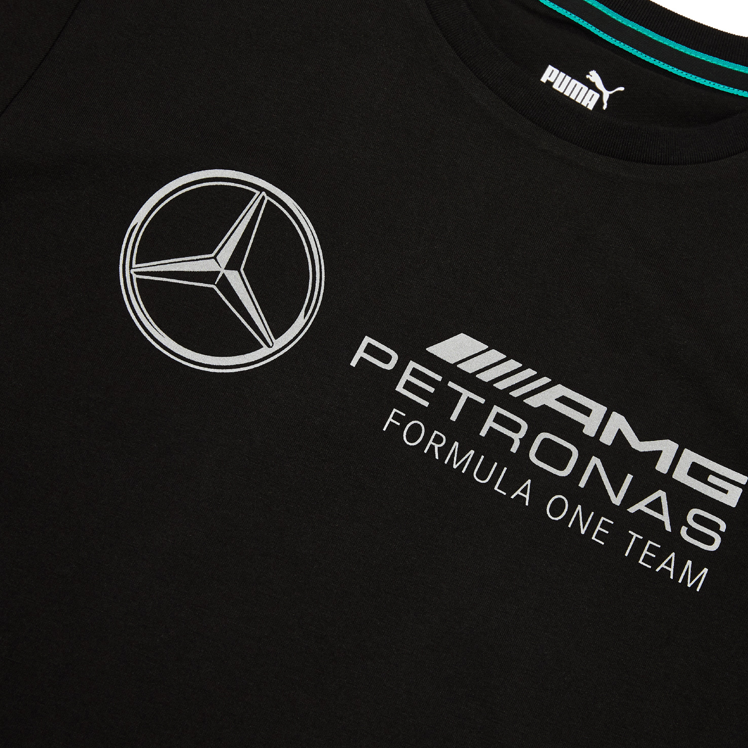 Mercedes AMG F1 Logo Tee PUMA, размер M, цвет черный PM531885 - фото 3