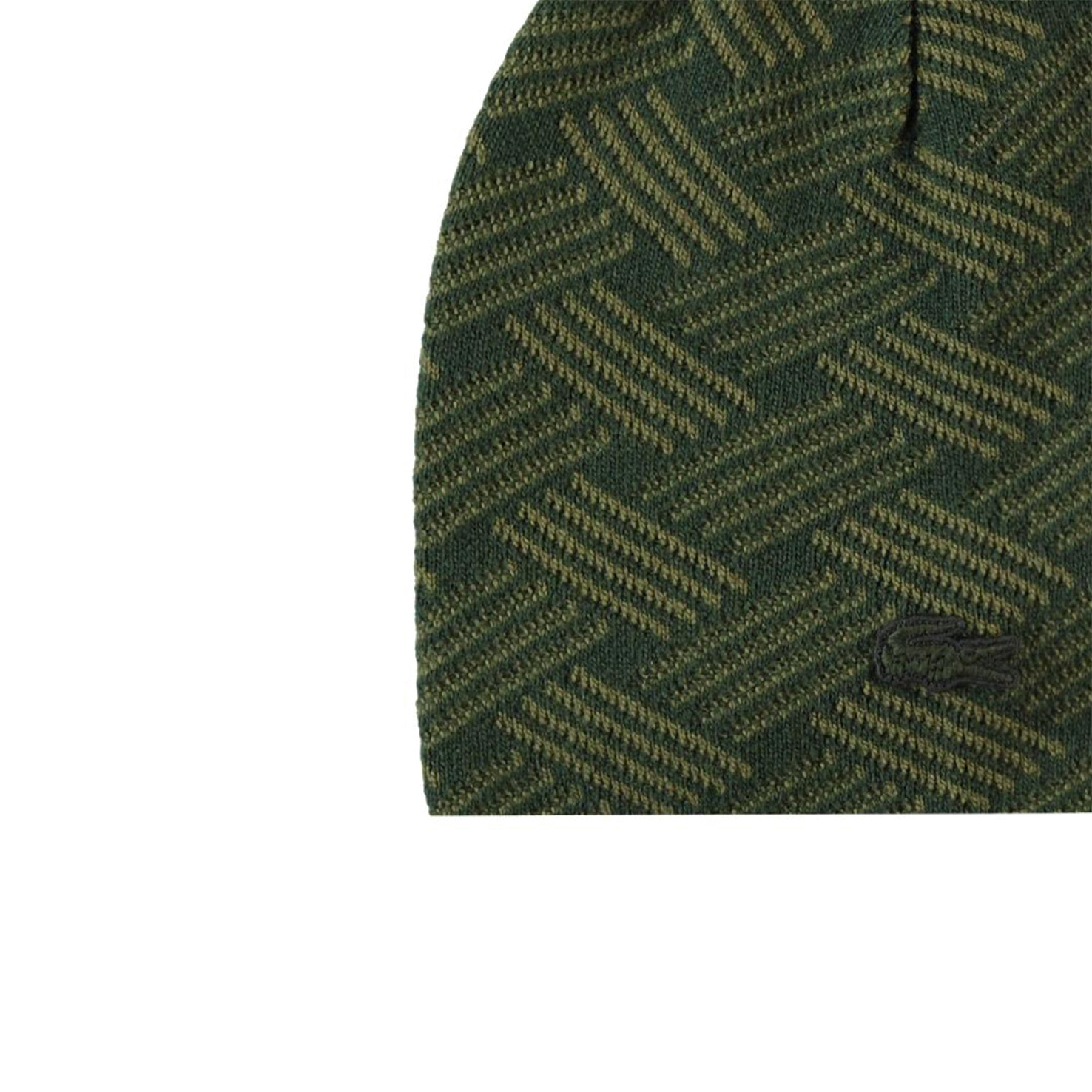 Шапка Lacoste LACOSTE, размер Один размер, цвет зеленый RB2210 - фото 2
