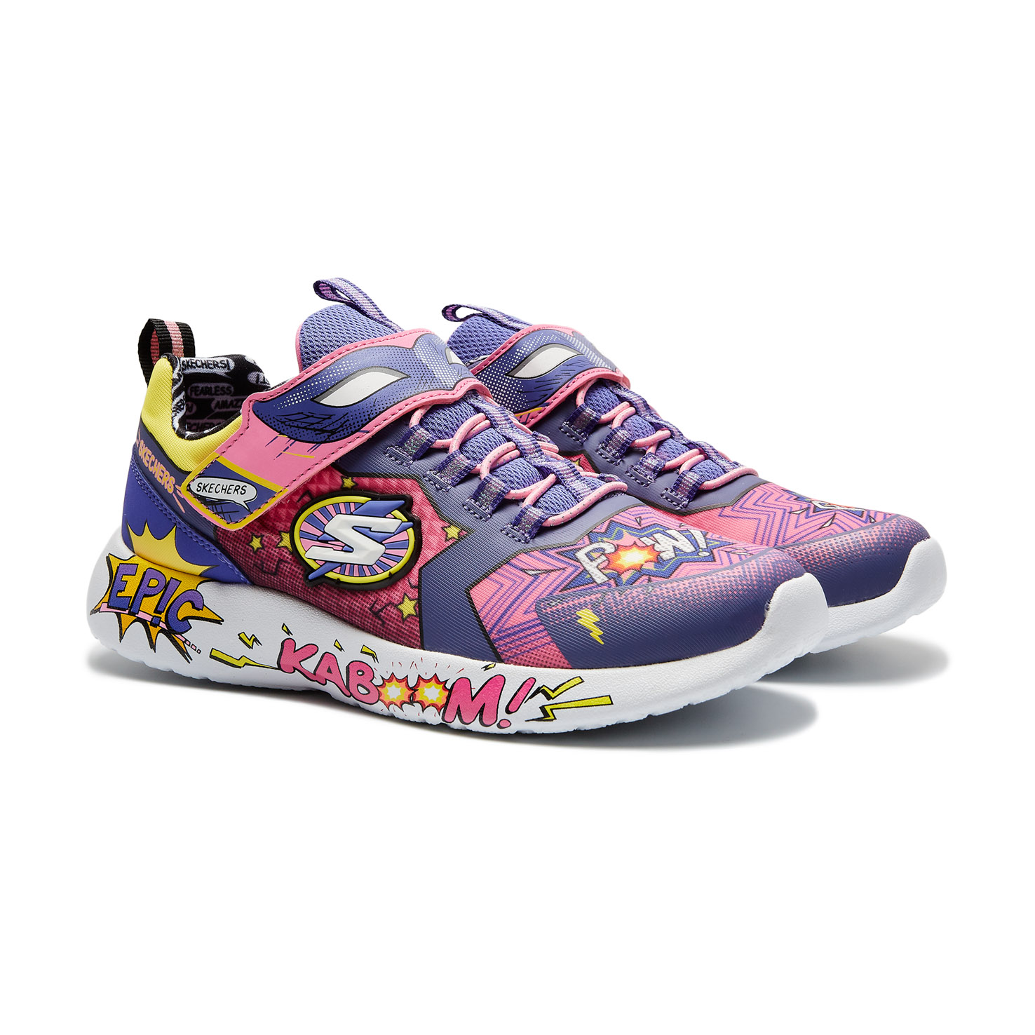 DYNAMIGHT HERO STATUS Kids' low shoes SKECHERS, размер 30, цвет розовый SK302204L - фото 2