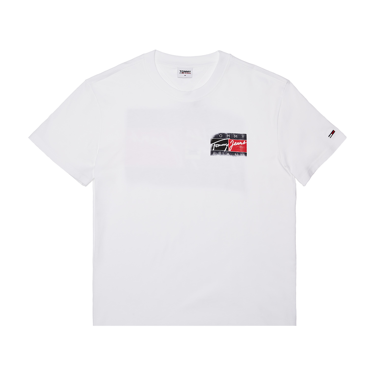 FADED FLAG TEE TOMMY JEANS белого цвета