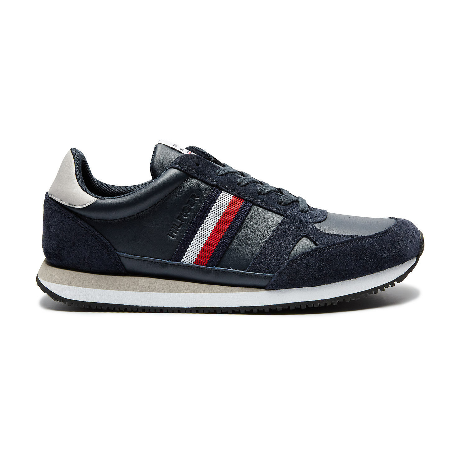 

RUNNER LO LEATHER STRIPES, Черный