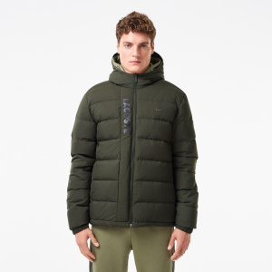 Мужская Мужская куртка-бомбер Lacoste на молнии из хлопка