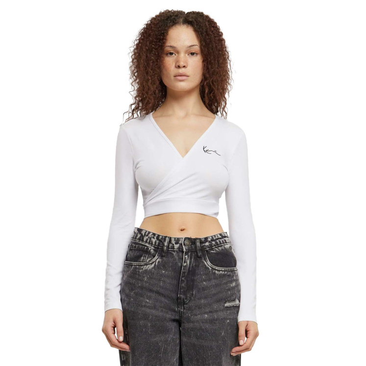 Женский топ Karl Kani CHEST SIGNATURE ESSENTIAL SHORT LACED LS