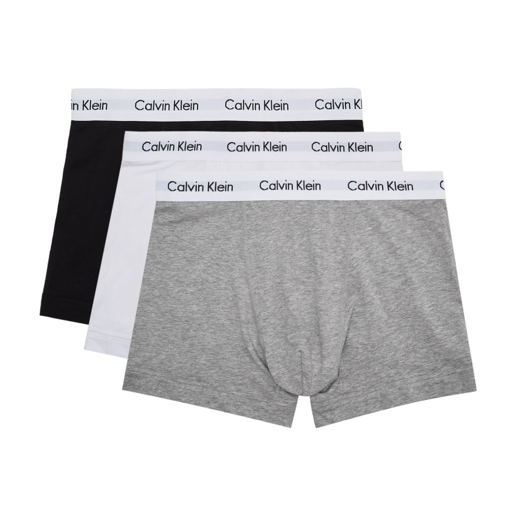 Мужское нижнее белье Calvin Klein 3 Pack Trunks Cotton Stretch