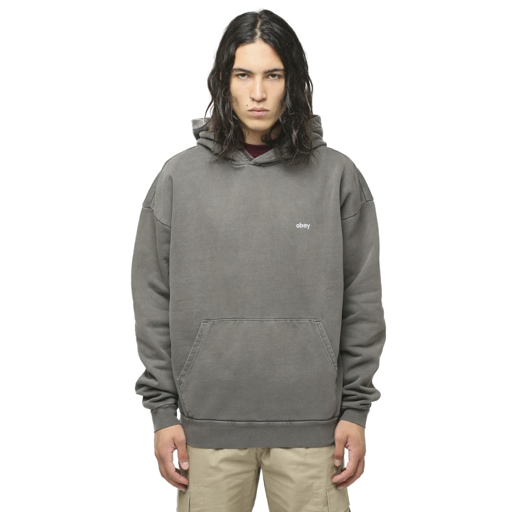 Мужская толстовка OBEY LOWERCASE PIGMENT HOOD
