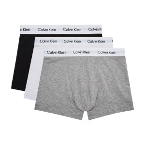 Мужское нижнее белье Calvin Klein 3 Pack Trunks  Cotton Stretch