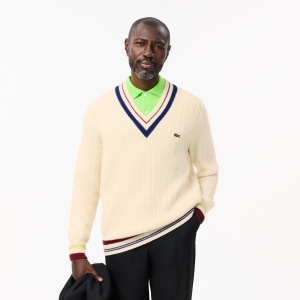 Мужской Мужской свитер Lacoste из кардочесаной шерсти