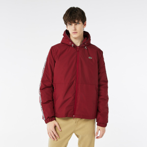 Мужская Мужская влагоотталкивающая куртка Lacoste с капюшоном
