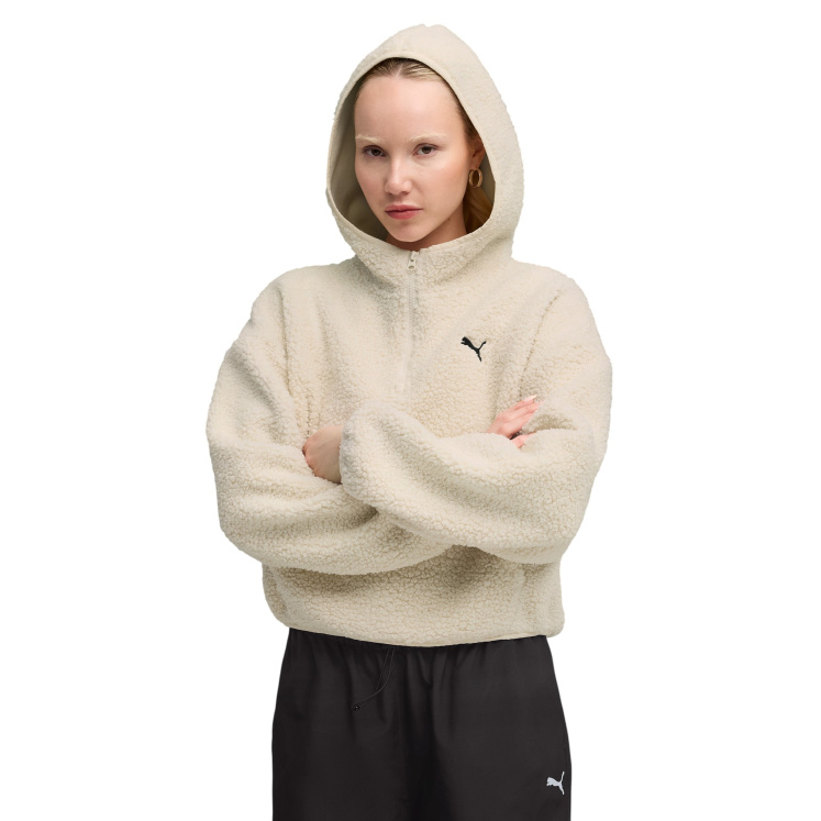 Женская толстовка PUMA WARDROBE ESS Oversized Polar Fleece Hoodie