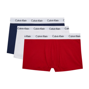 Мужское нижнее белье Calvin Klein 3 Pack Trunks  Cotton Stretch
