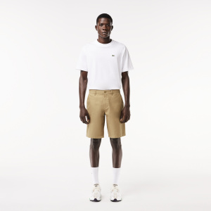 Мужские Мужские хлопковые шорты Lacoste прямого кроя