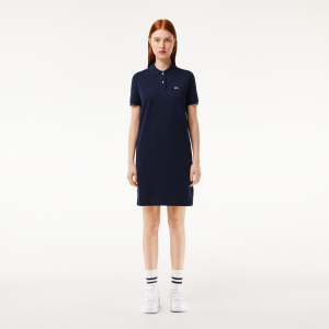 Женское Женское хлопковое платье - поло Lacoste