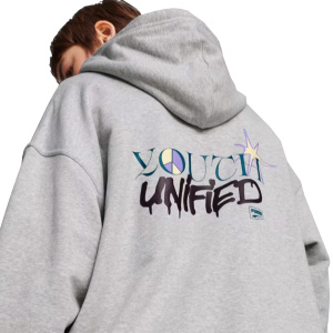 Женская толстовка PUMA DOWNTOWN OVERSIZED GRAPHIC HOODIE TR