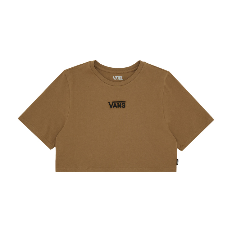 Женская футболка Vans Flying V Crew Crop T-Shirt
