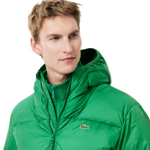 Мужская куртка Lacoste Влагоотталкивающий и ветроустойчивый пуховик с капюшоном