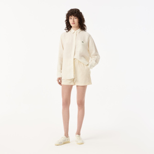 Женские Женские короткие однотонные шорты Lacoste