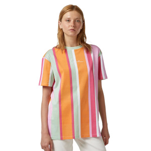 Женская футболка Karl Kani SMALL SIGNATURE OS STRIPE TEE