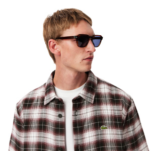 Мужская Lacoste Утеплённая клетчатая рубашка