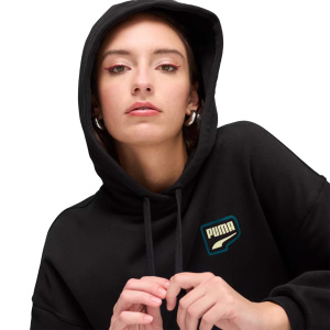Женская толстовка PUMA DOWNTOWN OVERSIZED GRAPHIC HOODIE TR