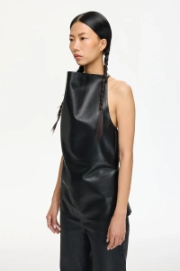 Женский топ Les Benjamins LEATHER BLOUSE 001