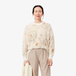Женский Женский трикотажный свитер Lacoste Floral