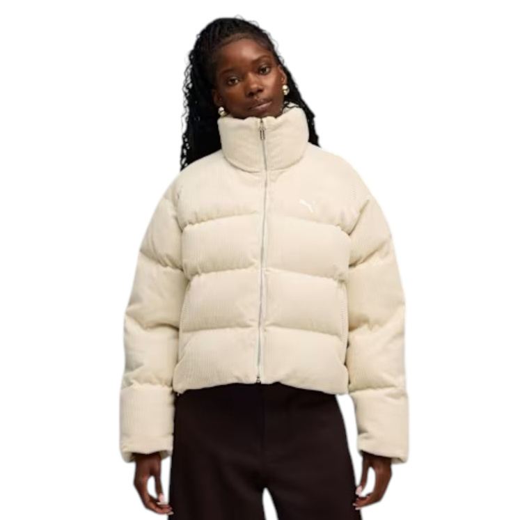 Женская куртка PUMA WARDROBE ESS Corduroy Puffer Jacket