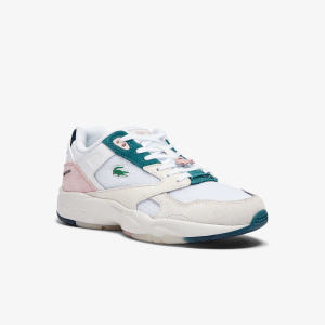 Женские кроссовки Lacoste STORM 96 LO 0921 1 SFA WHT/LT PNK