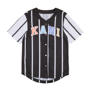 Мужская рубашка Karl Kani SERIF STRIPED BLOCK BASEBALL SHIRT