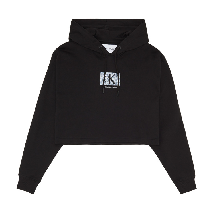 Женская толстовка Calvin Klein PRINTED BOX CROPPED
