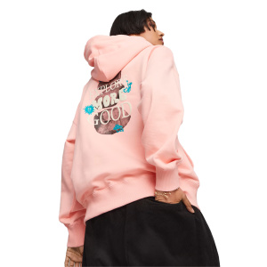 Женская толстовка PUMA DOWNTOWN Oversized Graphic Hoodie TR Pea