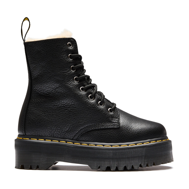 Женские ботинки Dr. Martens Jadon FL Black Pisa and Natural Em Toby