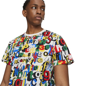 Мужская футболка TRASH TALK AOP Tee PUMA WhiteAOP