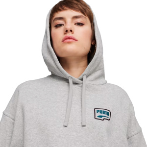 Женская толстовка PUMA DOWNTOWN OVERSIZED GRAPHIC HOODIE TR