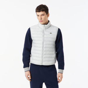 Мужская жилетка Мужской стёганный жилет Lacoste с высоким воротом