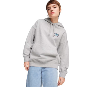 Женская толстовка PUMA DOWNTOWN OVERSIZED GRAPHIC HOODIE TR