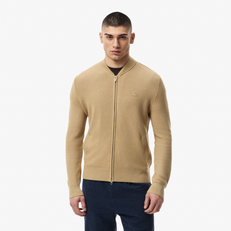 Мужской Кардиганы Мужской кардиган Lacoste на молнии классического кроя