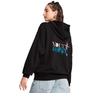 Женская толстовка PUMA DOWNTOWN OVERSIZED GRAPHIC HOODIE TR