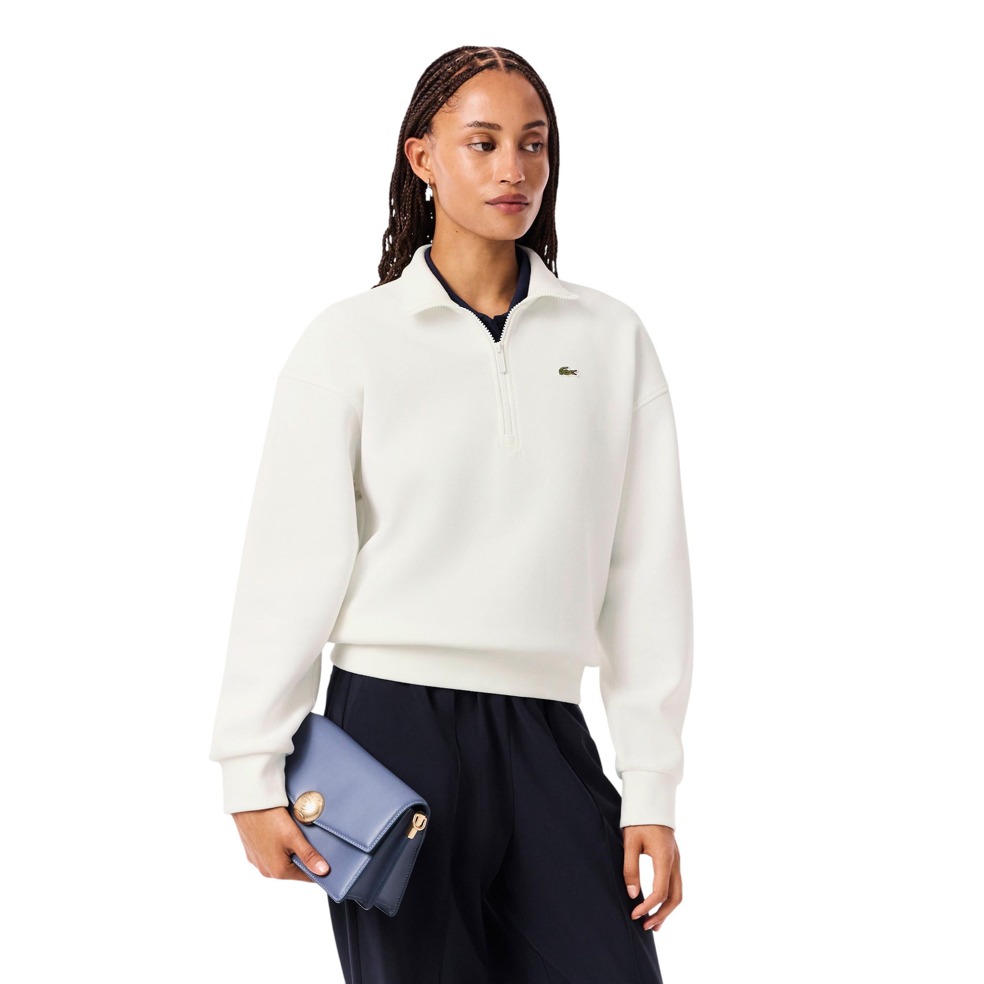 Женская толстовка Lacoste HALF ZIPPED купить в Москве с доставкой