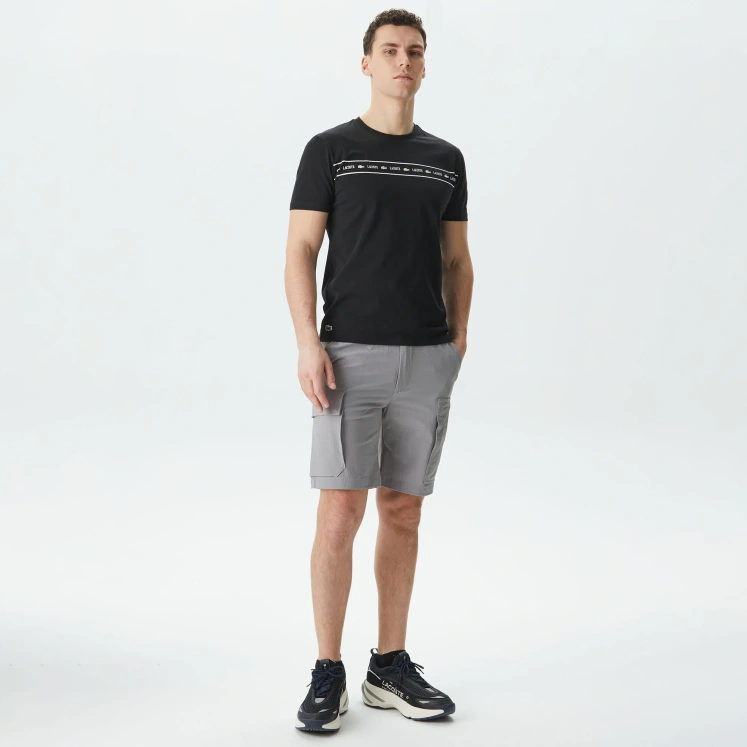 Мужские Мужские шорты Lacoste из смеси хлопка и льна