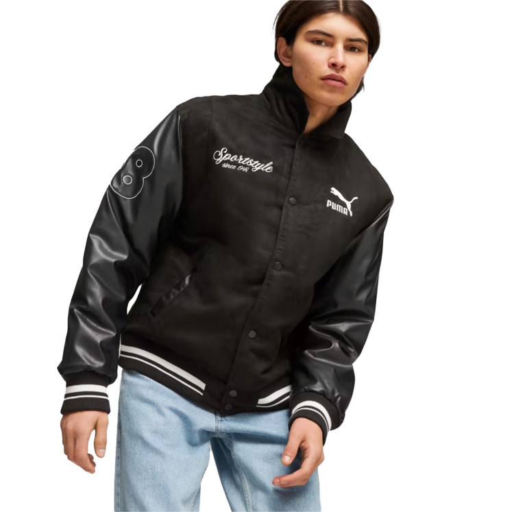 Мужская куртка PUMA TEAM Varsity Jacket PUMA Black