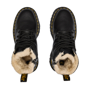 Женские ботинки Dr. Martens Jadon FL Black Pisa and Natural Em Toby