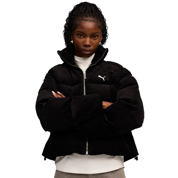 Женская куртка PUMA WARDROBE ESS Corduroy Puffer Jacket
