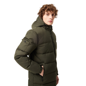Мужская куртка Lacoste Стёганый пуховик с капюшоном