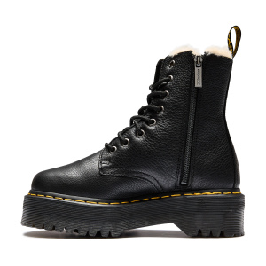 Женские ботинки Dr. Martens Jadon FL Black Pisa and Natural Em Toby