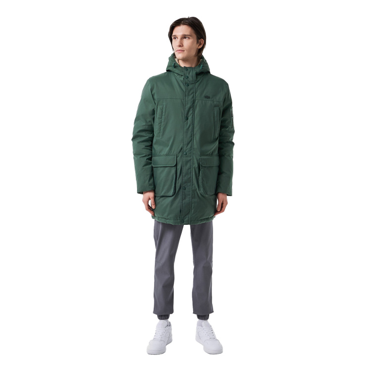 Мужская куртка Lacoste Утеплённая парка с капюшоном