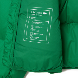Мужская куртка Lacoste Влагоотталкивающий и ветроустойчивый пуховик с капюшоном