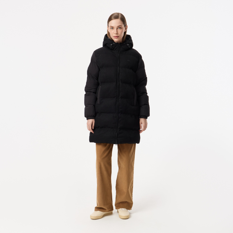 Женский Женский длинный пуховик Lacoste