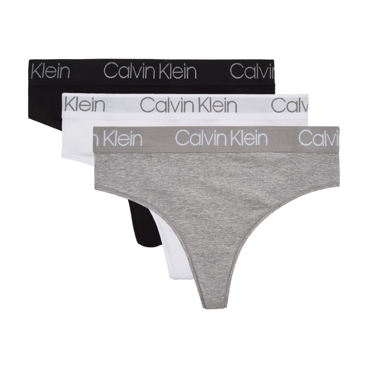 Женское нижнее белье Calvin Klein 3 Pack HIGH WAIST THONG